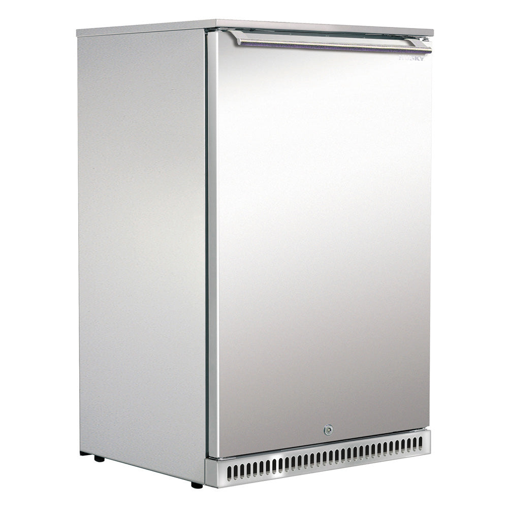 Husky 1-Door 104L Stainless Steel Solid Door Alfresco Bar Fridge