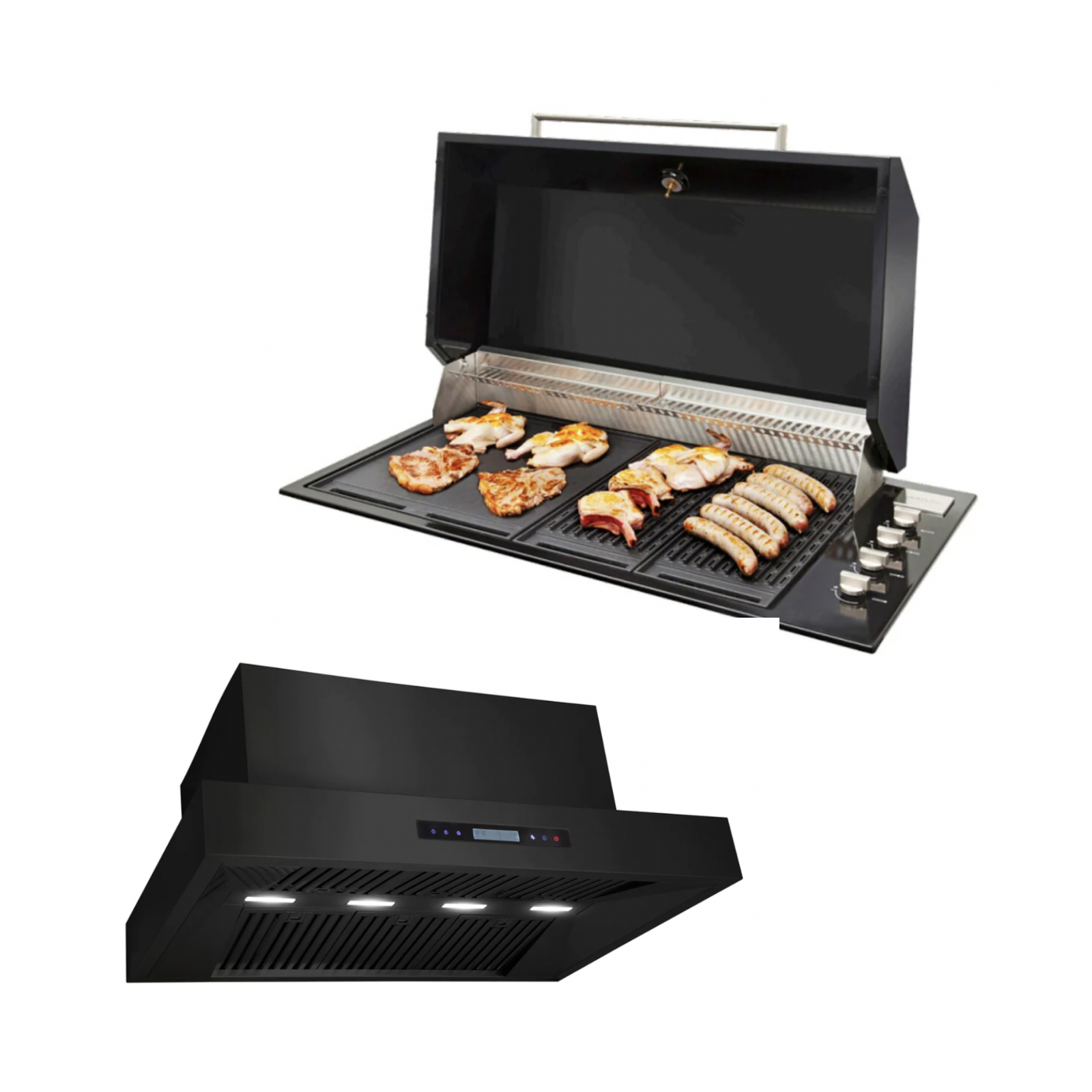 Bundle Artusi Matte Black Hood BBQ & Excelsior 1200 Rangehood