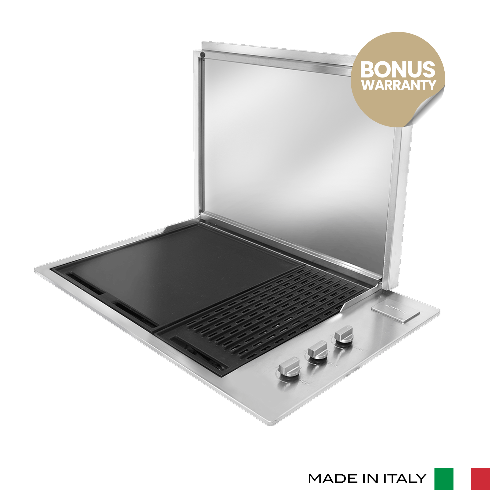 Artusi 80cm 316 - Grade Stainless Steel Built-in BBQ with Flat Lid