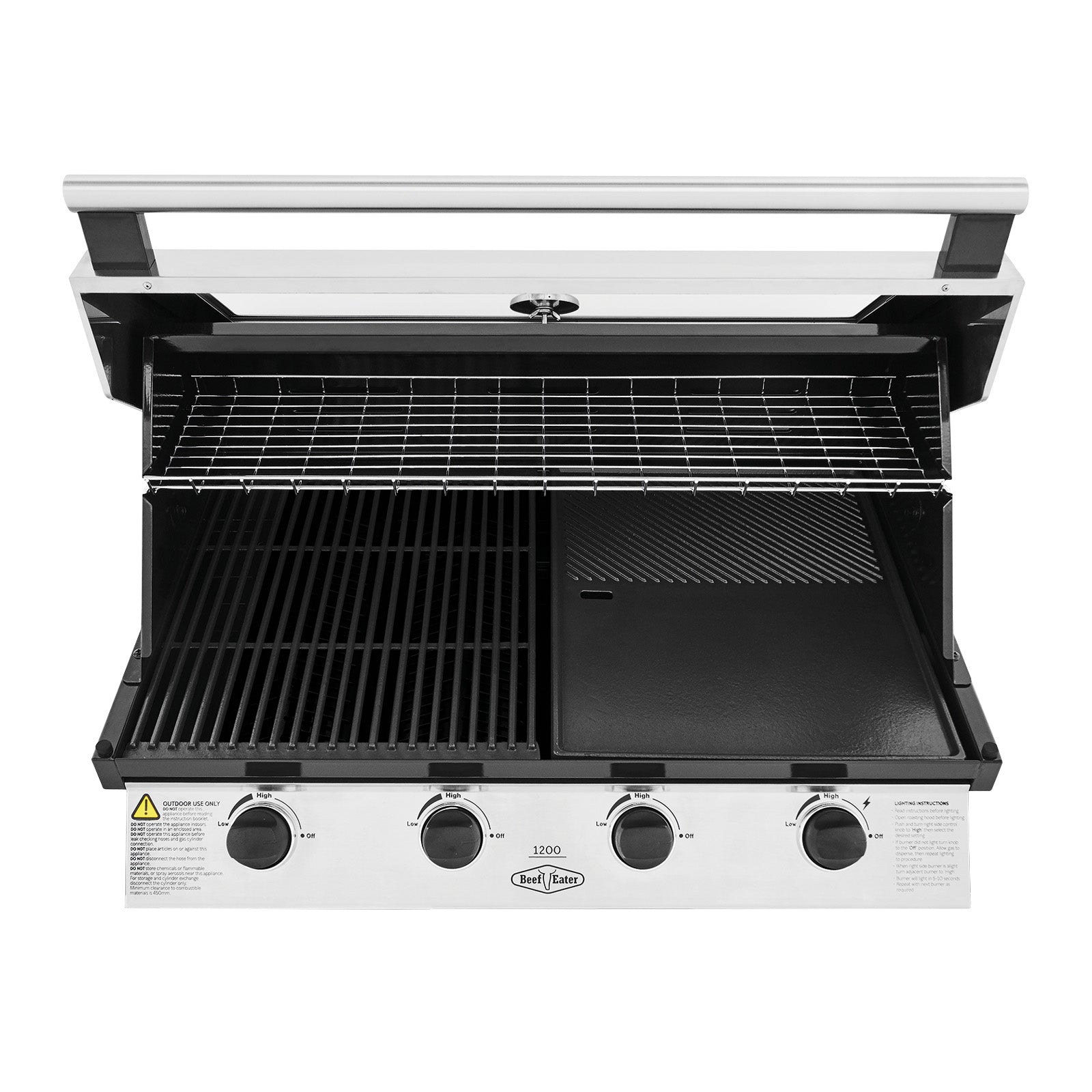 Beefeater 1200 Series Stainless Steel 4 Burner Built In BBQ