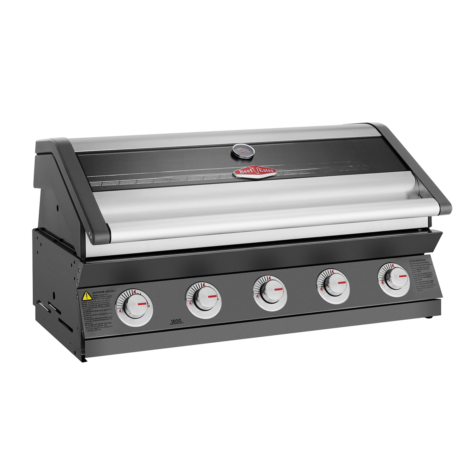 BeefEater 1600 Series Dark 5 Burner Built In BBQ