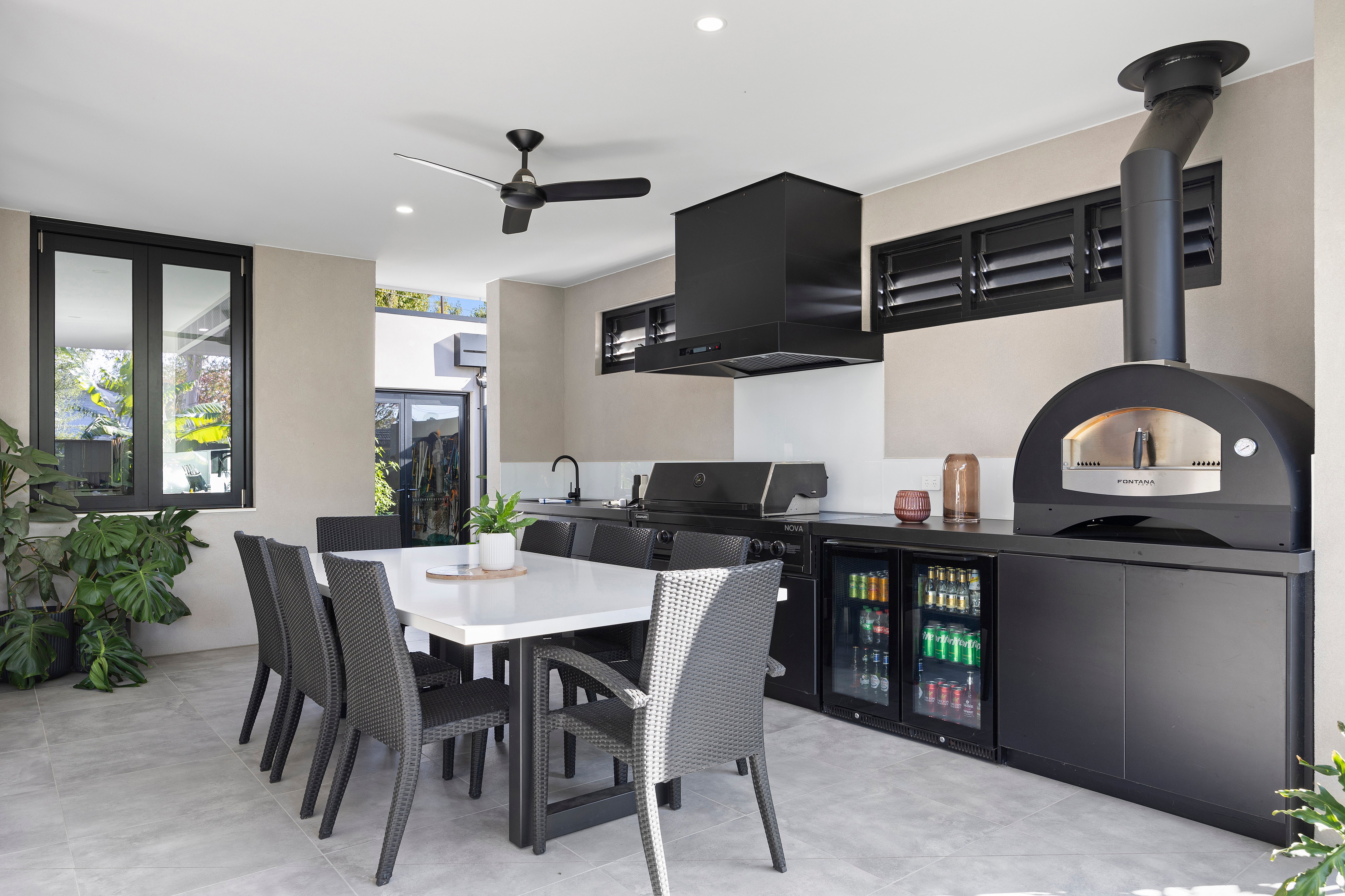 Gasmate Nova Graphite 6 Burner Built-In BBQ w/ Side Burner (MK2)