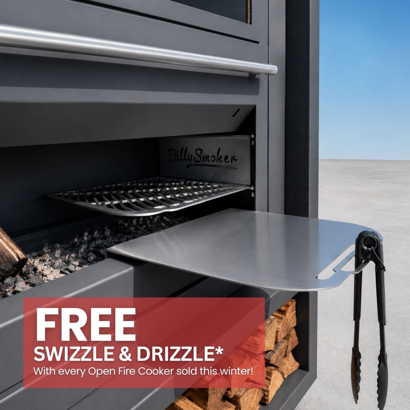 Billy Smoker Iconic Chef In-Built Open Fire Cooker