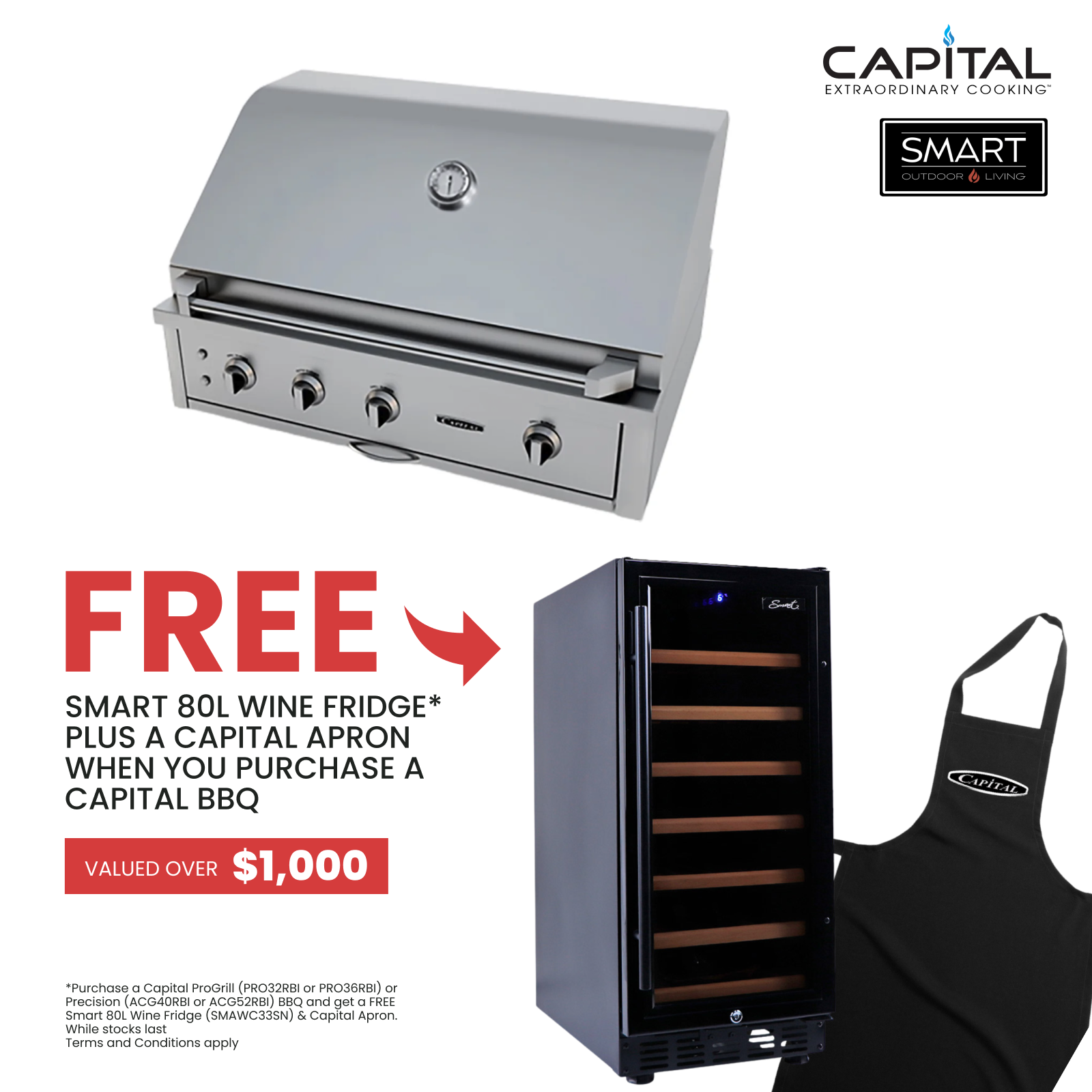 Capital Precision Series 40" Built-In Barbeque with Open Grill