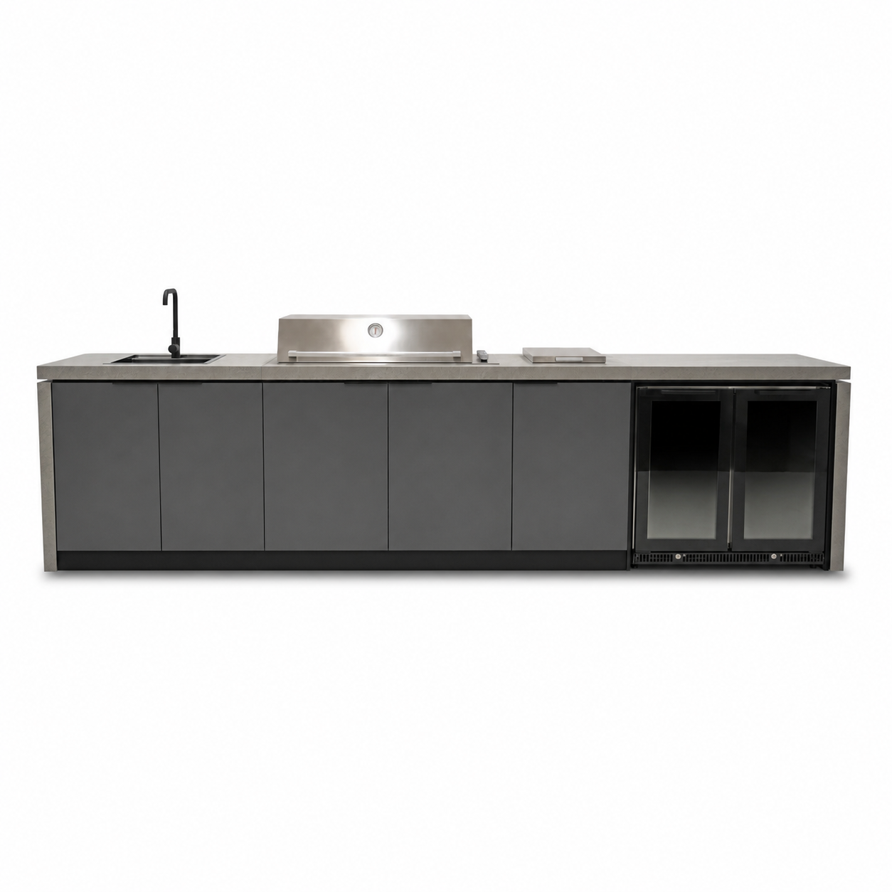 Cabinex BeefEater Proline Hooded BBQ and Side Burner Kitchen Package - Large Size