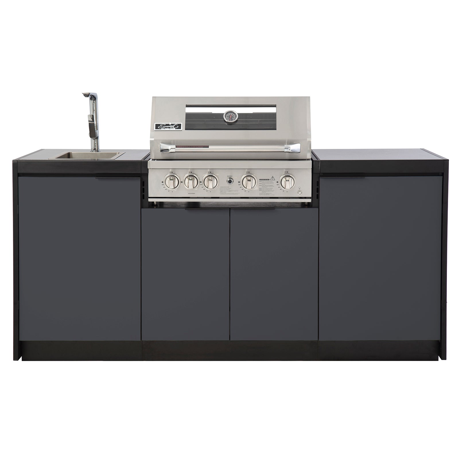 Cabinex Smart 4-Burner SS BBQ Kitchen Package - Small Size