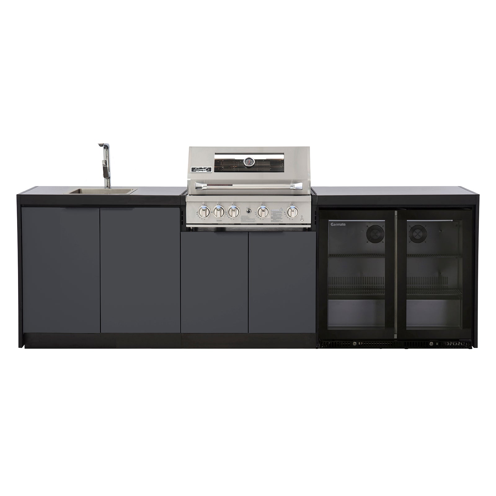 Cabinex Smart 4-Burner SS BBQ Kitchen Package - Large Size