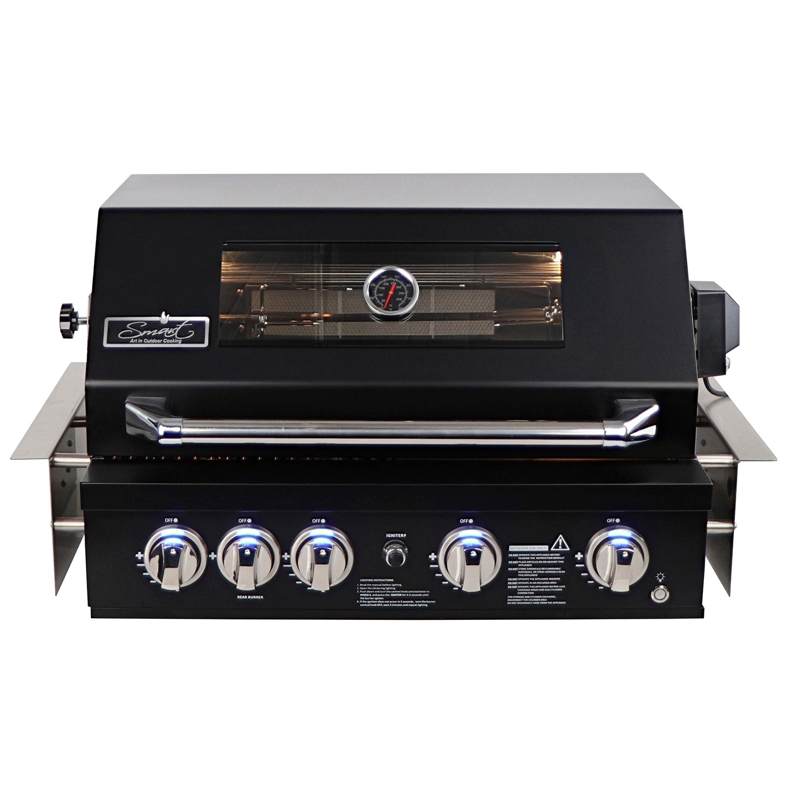 Cabinex Smart 4-Burner Black BBQ Kitchen Package - Small Size