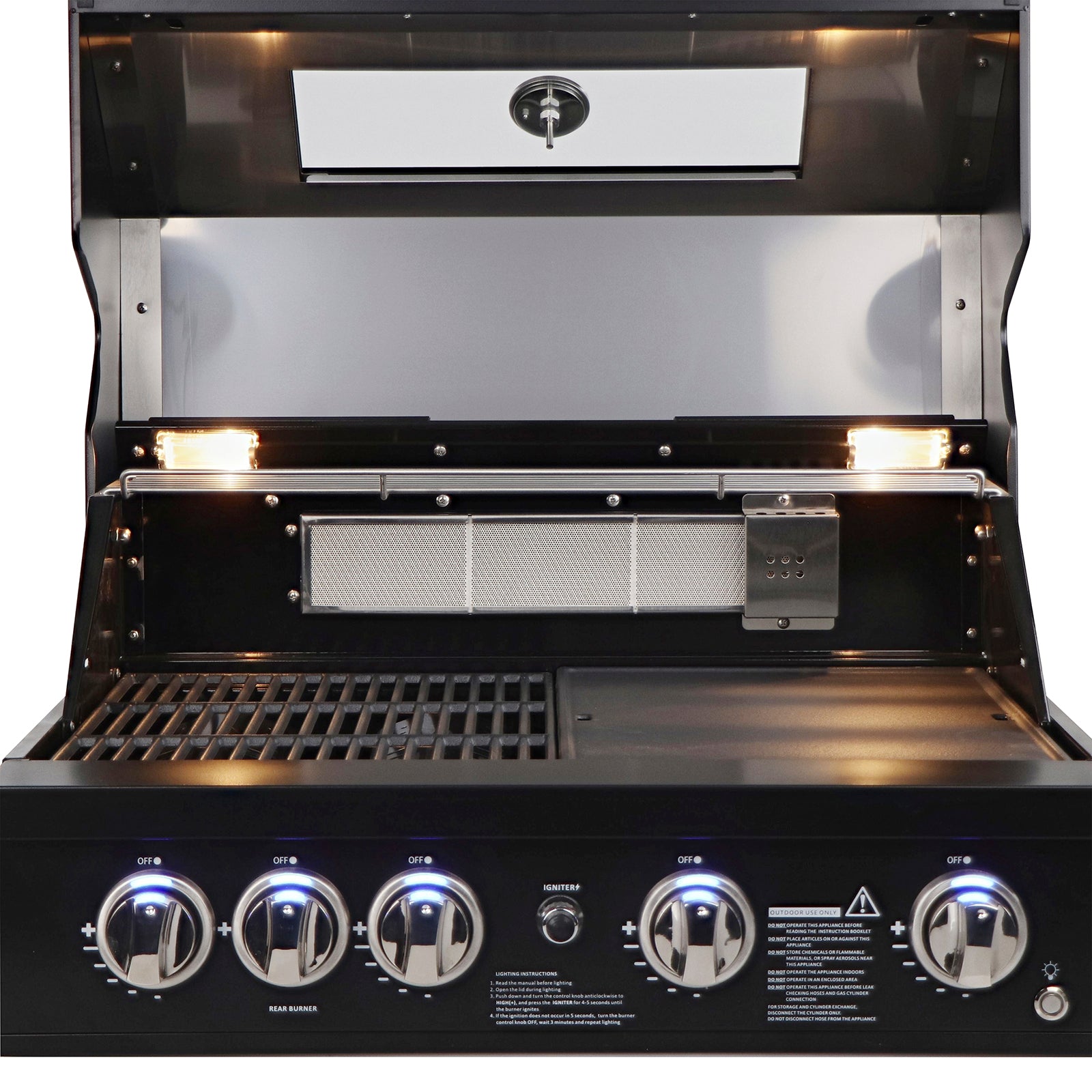 Cabinex Smart 4-Burner Black BBQ Kitchen Package - Small Size