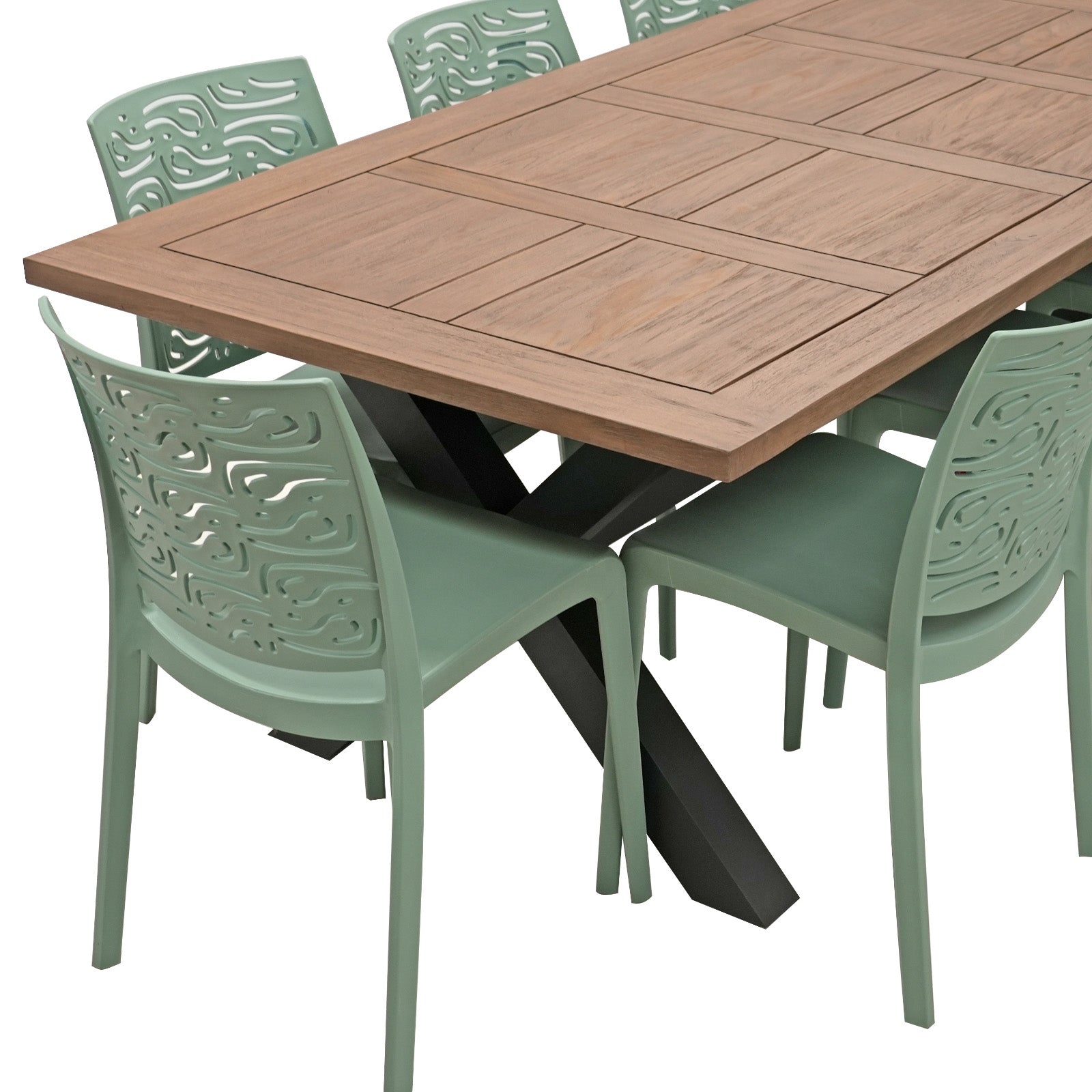 Excalibur Florentine Dining Setting with 10 Chairs