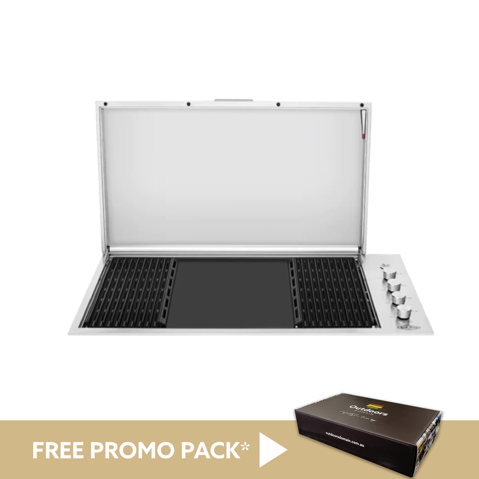 Signature Proline 4 Burner Stainless Steel Built In Barbecue With
