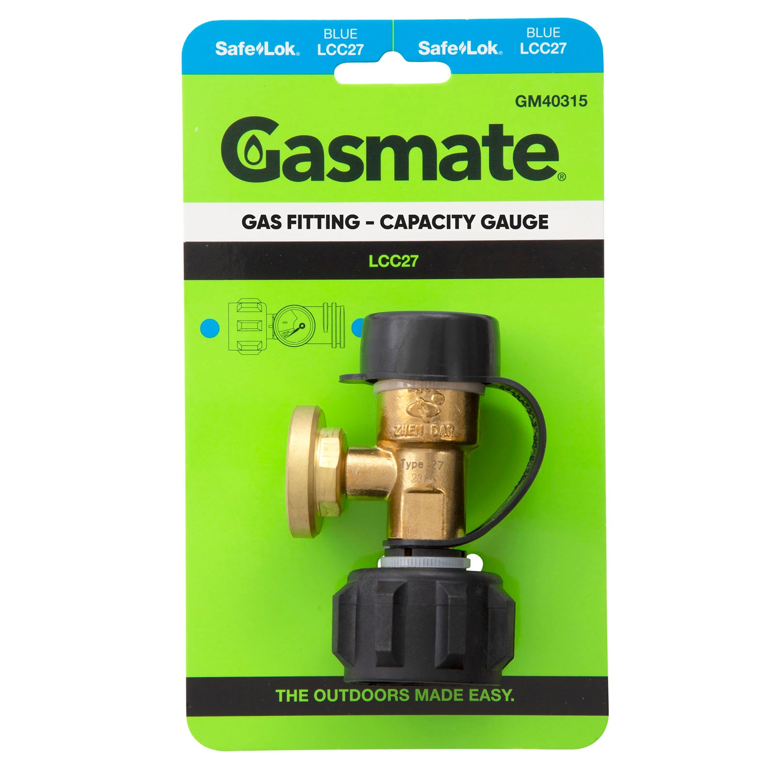 Gasmate Gas Fitting - Capacity Gauge - LCC27