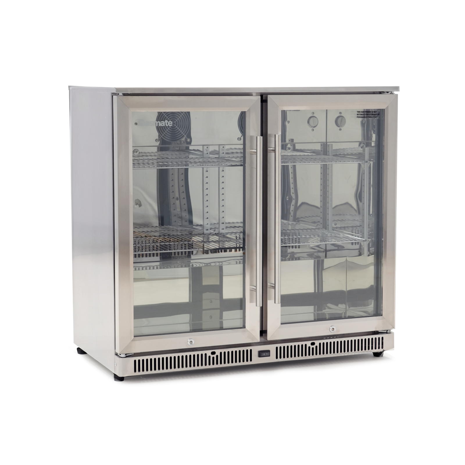 Bundle Artusi Stainless Steel Flat Lid BBQ & Gasmate Double Door Fridge 208L with Gasmaster 120cm Rangehood