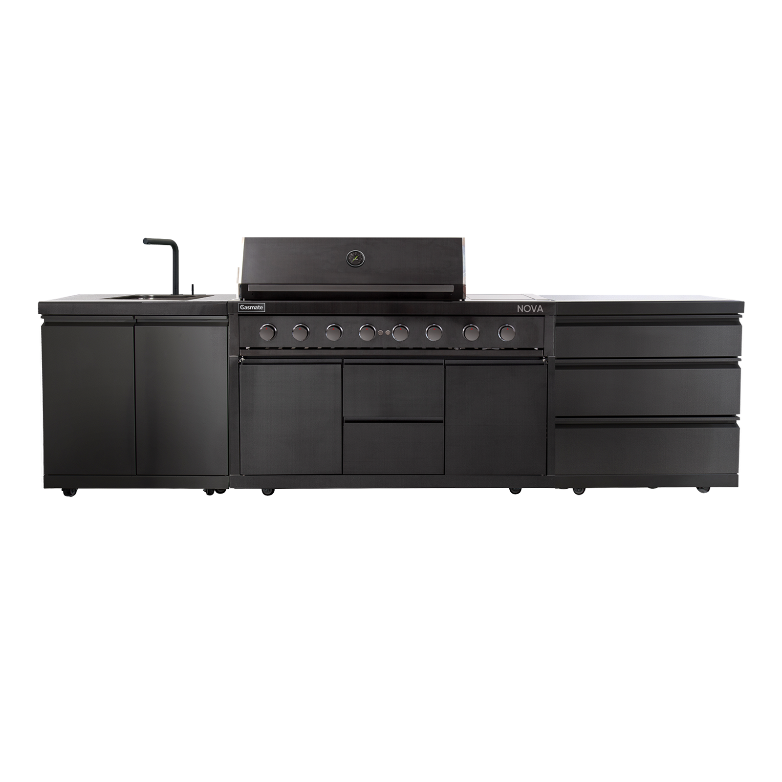 Gasmate Nova Graphite MK2 6-Burner BBQ Kitchen Package 2