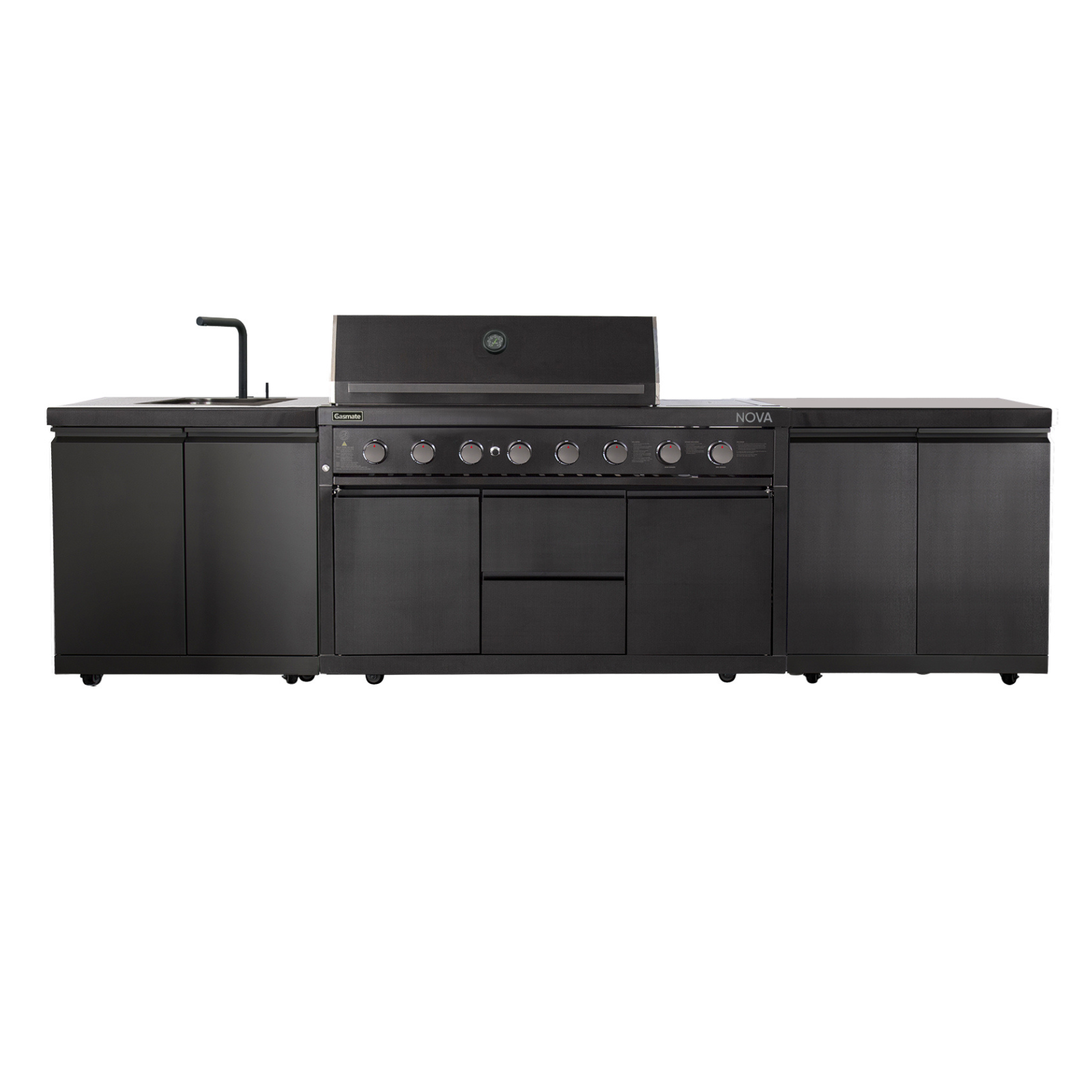 Gasmate Nova Graphite MK2 6-Burner BBQ Kitchen Package 2