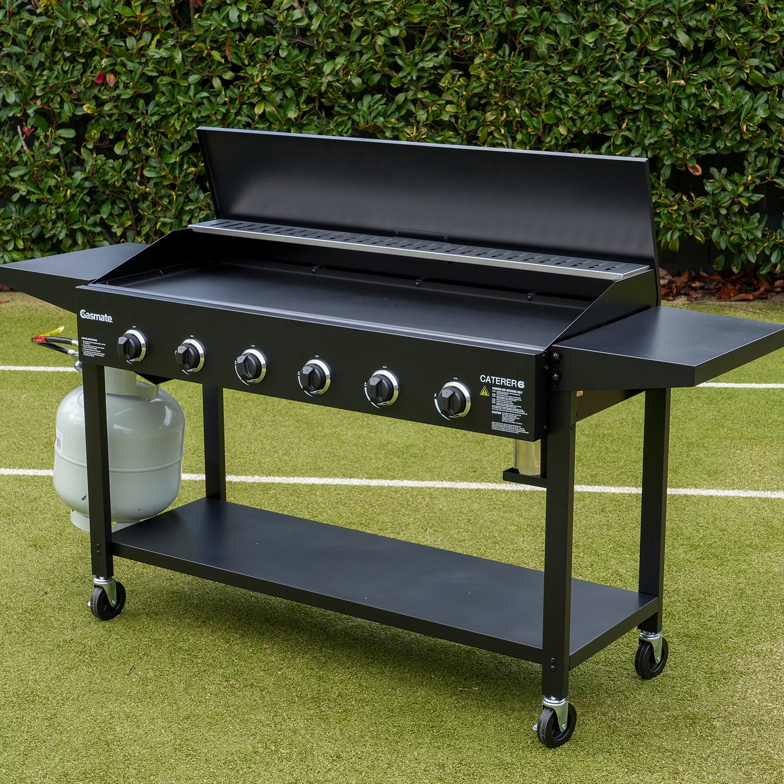 Gasmate Caterer 6 Burner BBQ - Black
