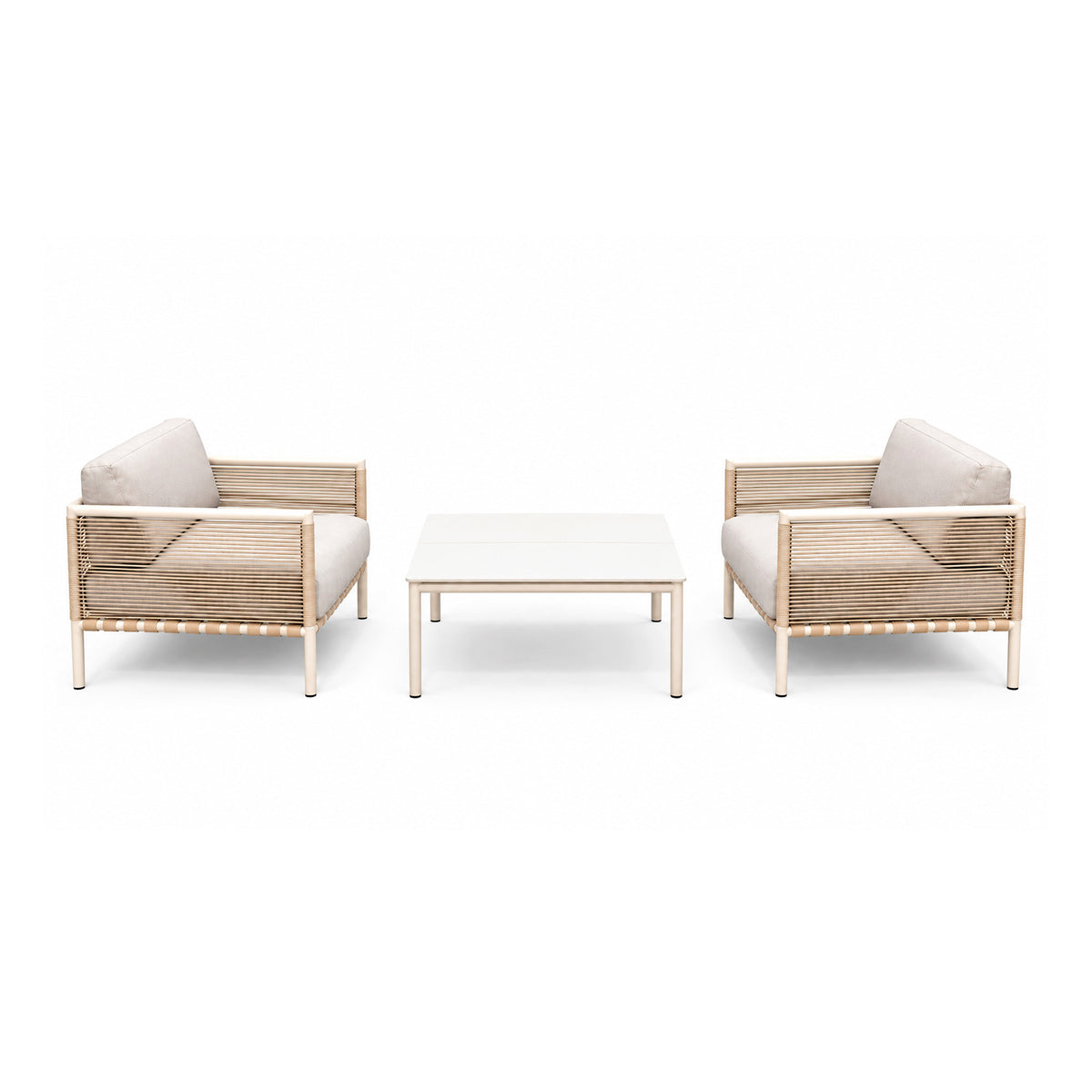 Excalibur Horizon 2 Piece Sofa Chair Set with Table
