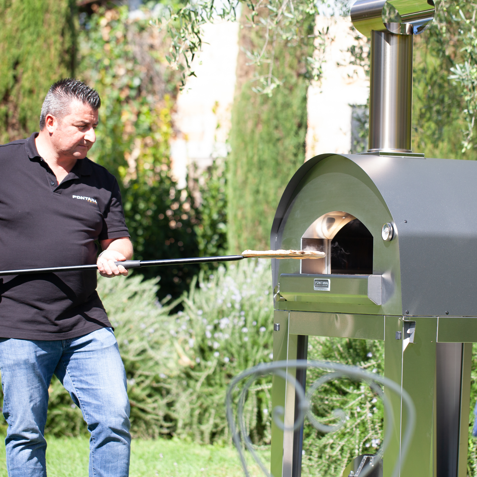 Fontana Mangiafuoco Hybrid (Gas & Wood) Pizza Oven