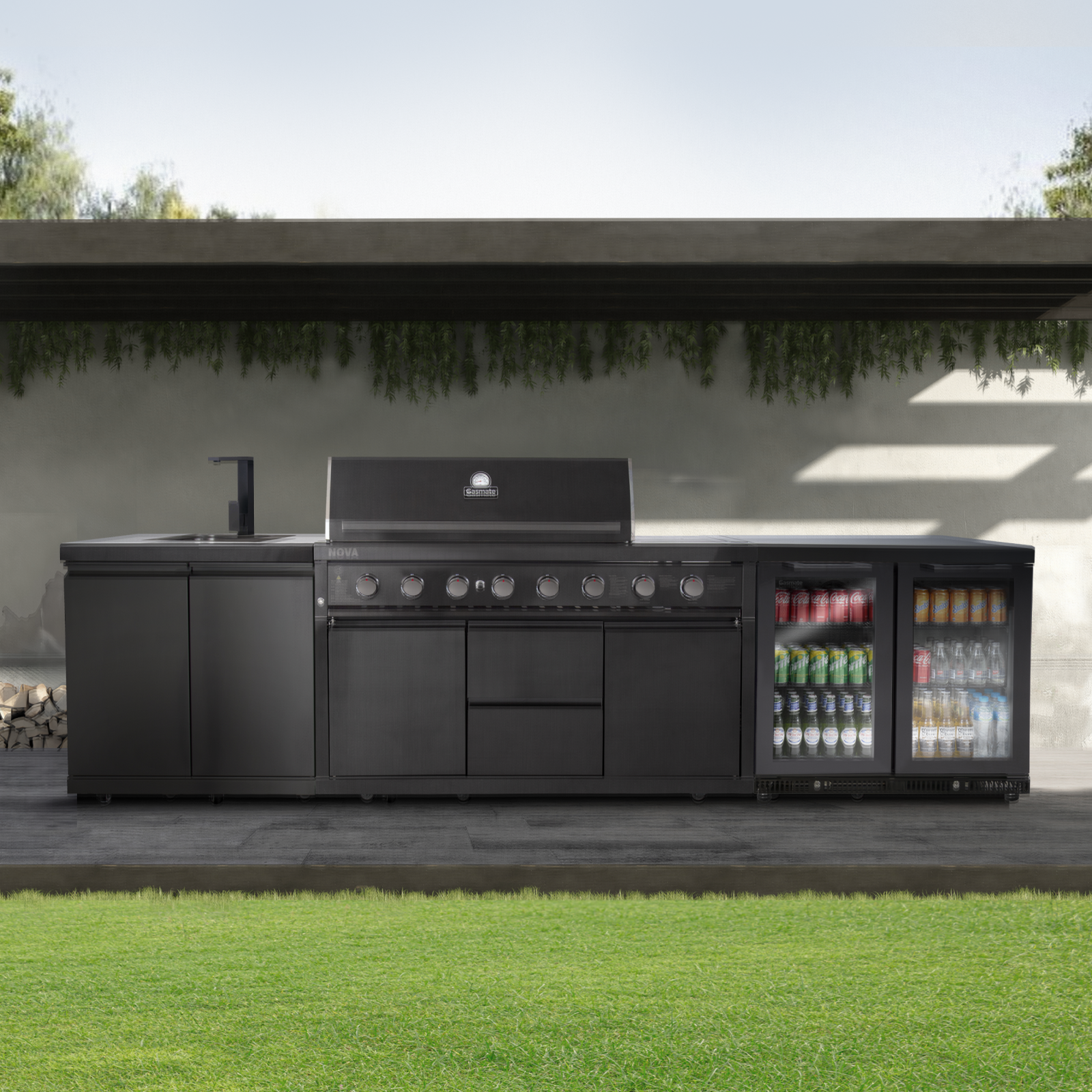 Gasmate Nova Graphite 6-Burner BBQ Kitchen Package 3