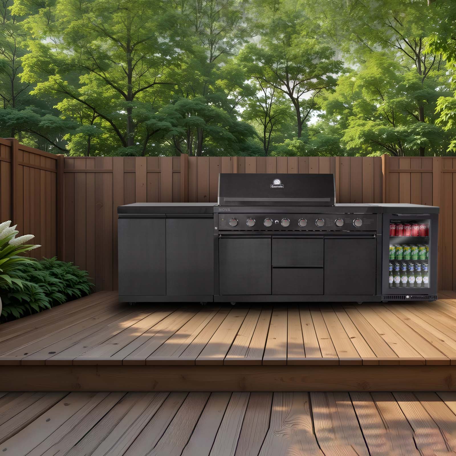 Gasmate Nova Graphite 6-Burner BBQ Kitchen Package 6
