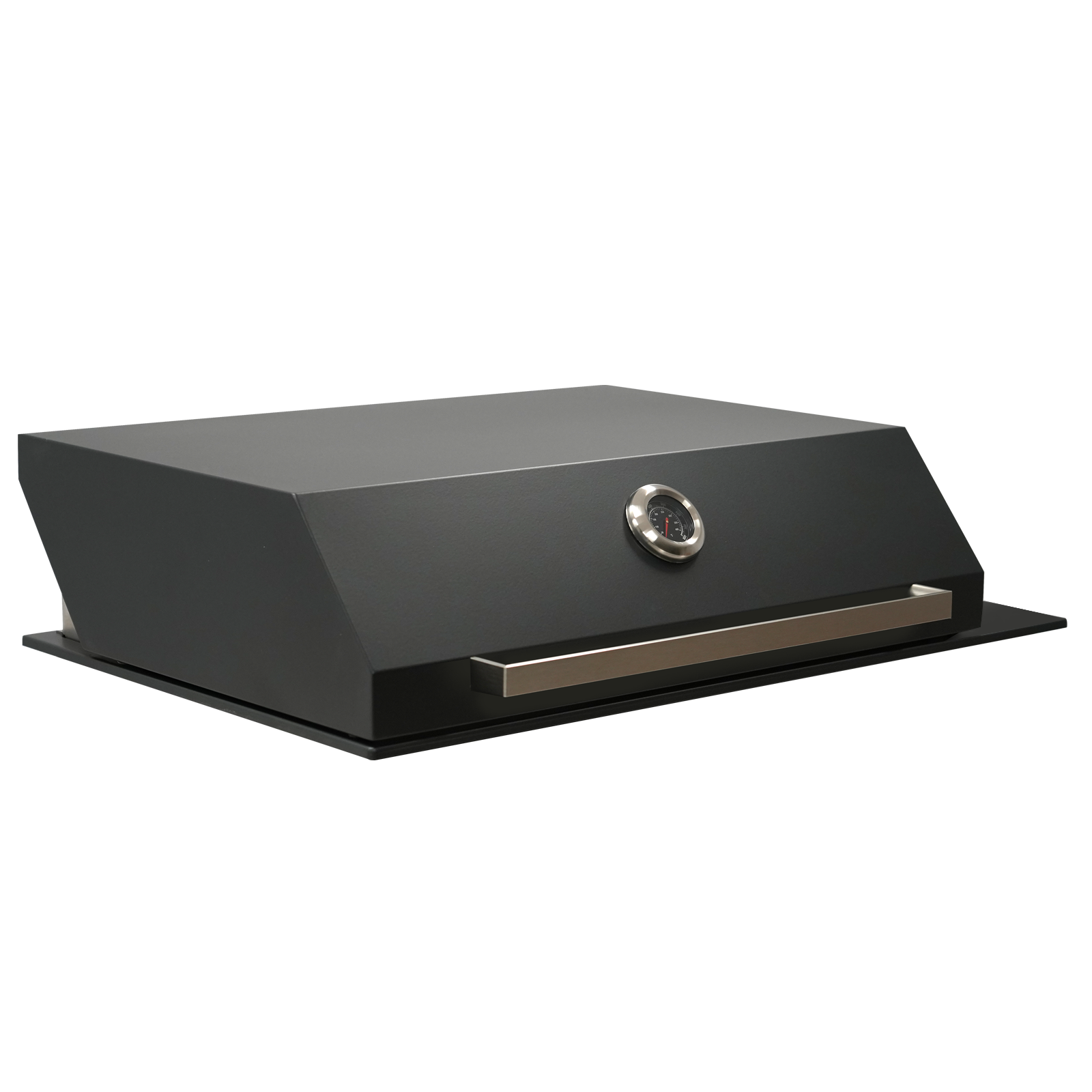 Artusi 80cm 3-Burner Matte Black Built-In BBQ with Hood
