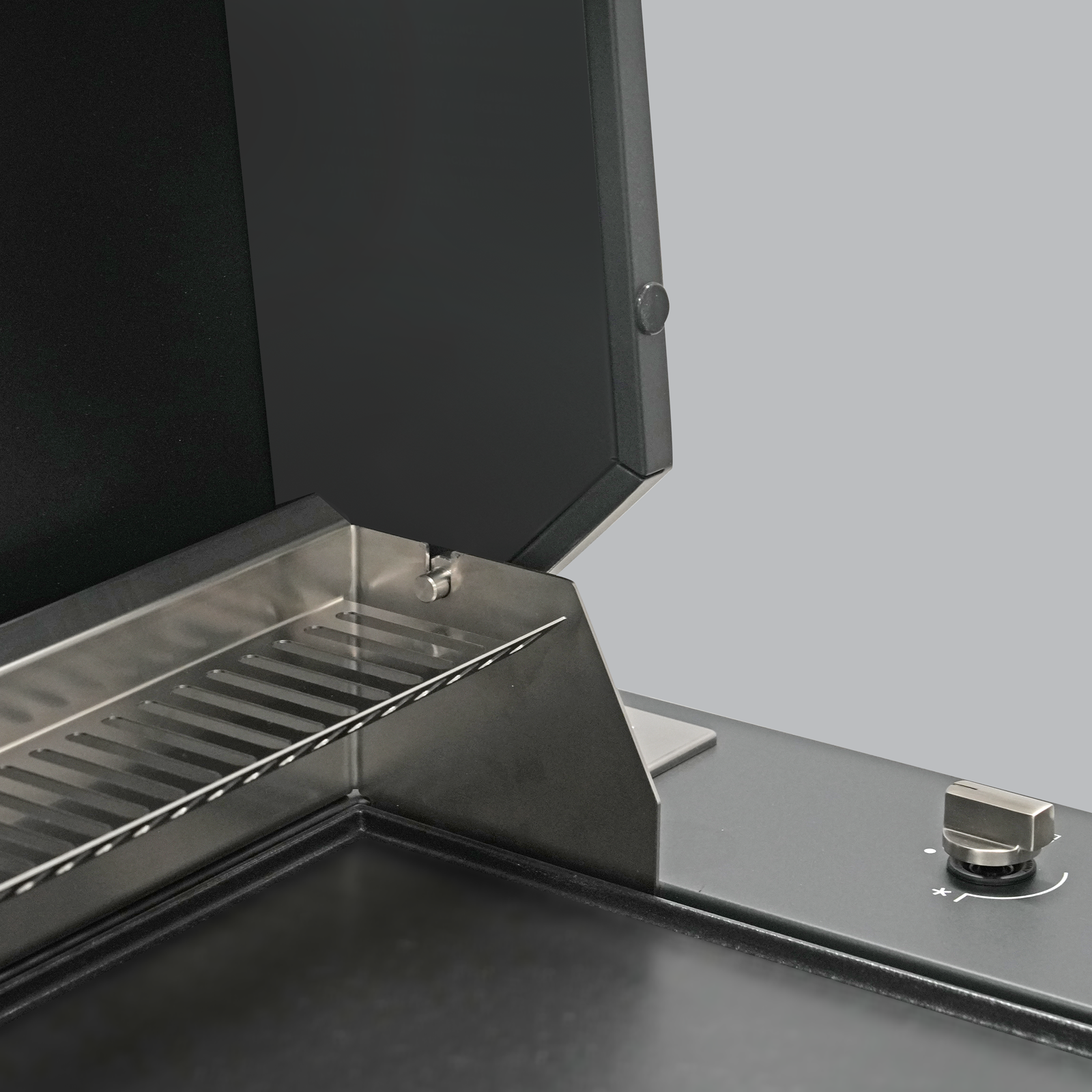 Artusi 80cm 3-Burner Matte Black Built-In BBQ with Hood
