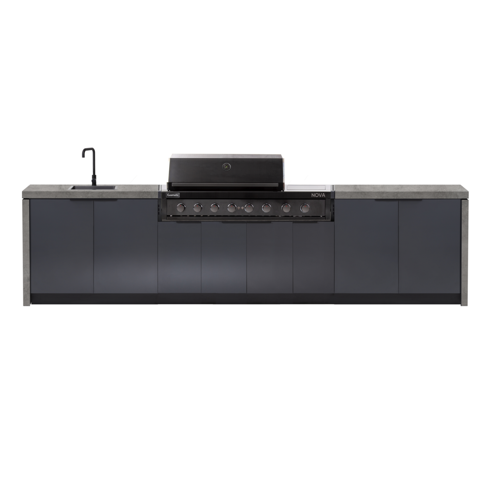 Cabinex Nova MK2 6 Burner with Sideburner Outdoor Kitchen Package with Porcelain Benchtop