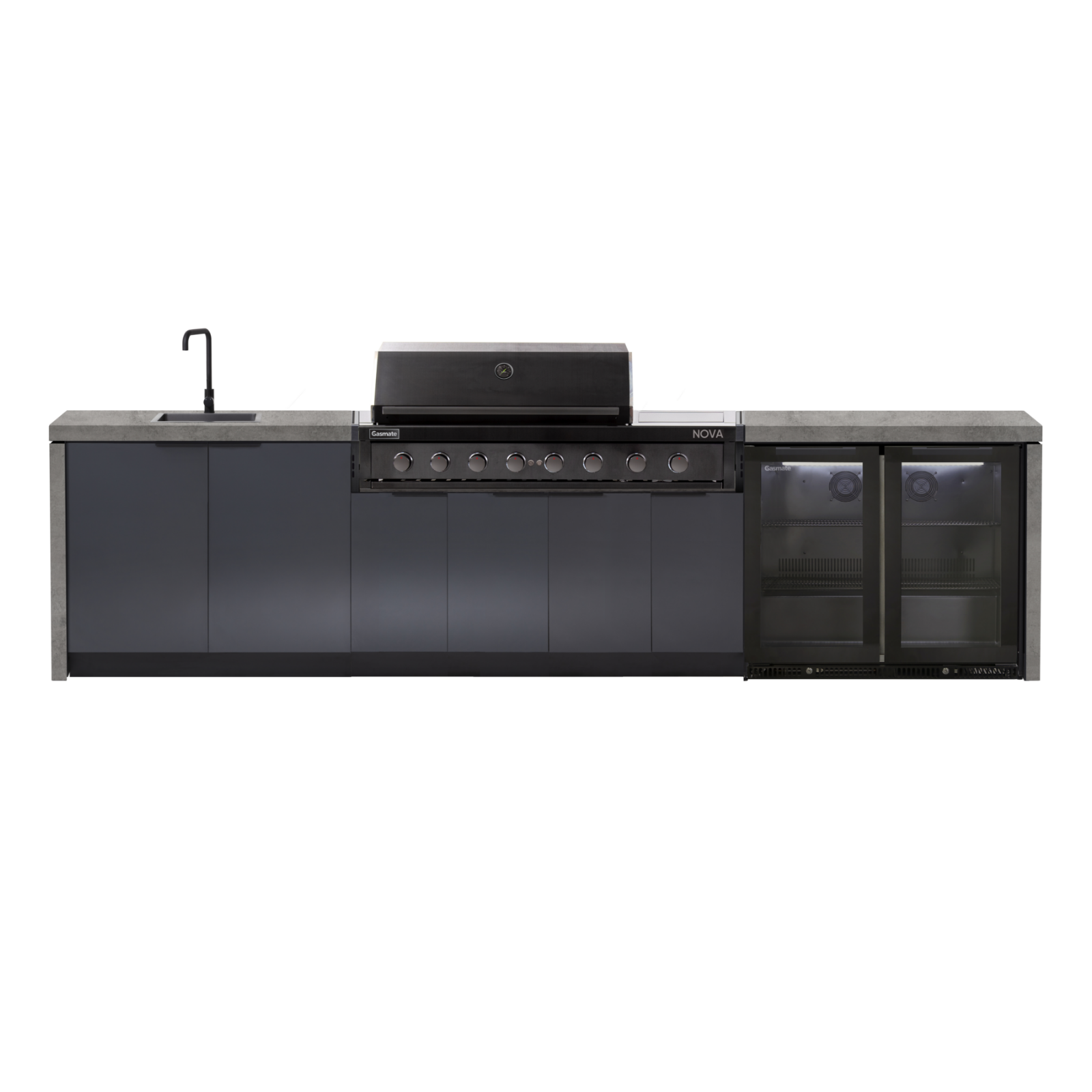 Cabinex Nova MK2 6 Burner with Sideburner Outdoor Kitchen Package with Porcelain Benchtop