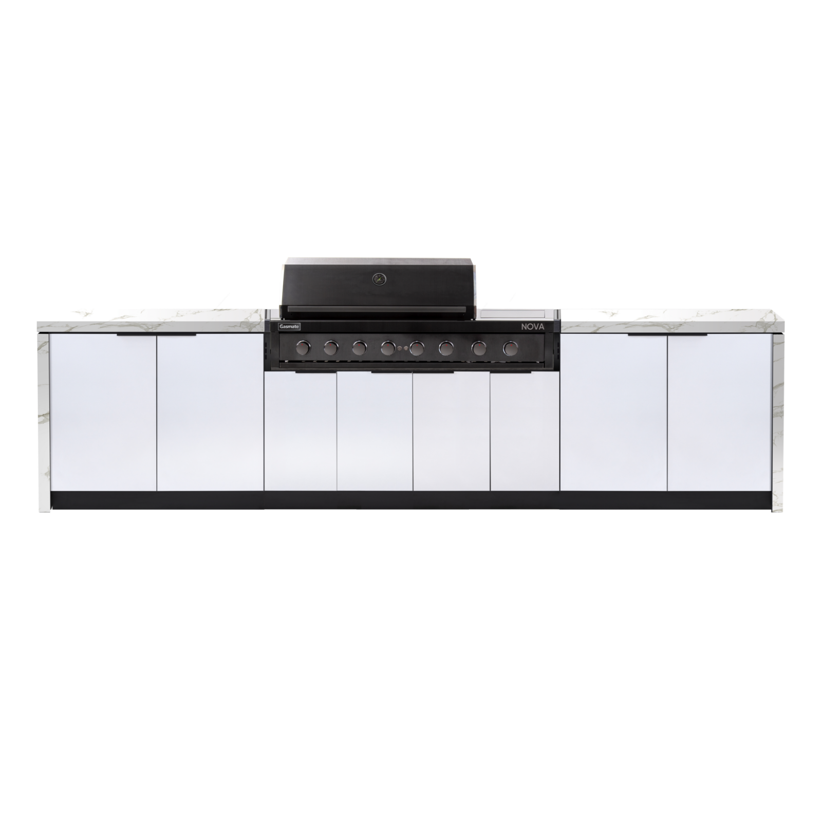 Cabinex Nova MK2 6 Burner with Sideburner Outdoor Kitchen Package with Porcelain Benchtop