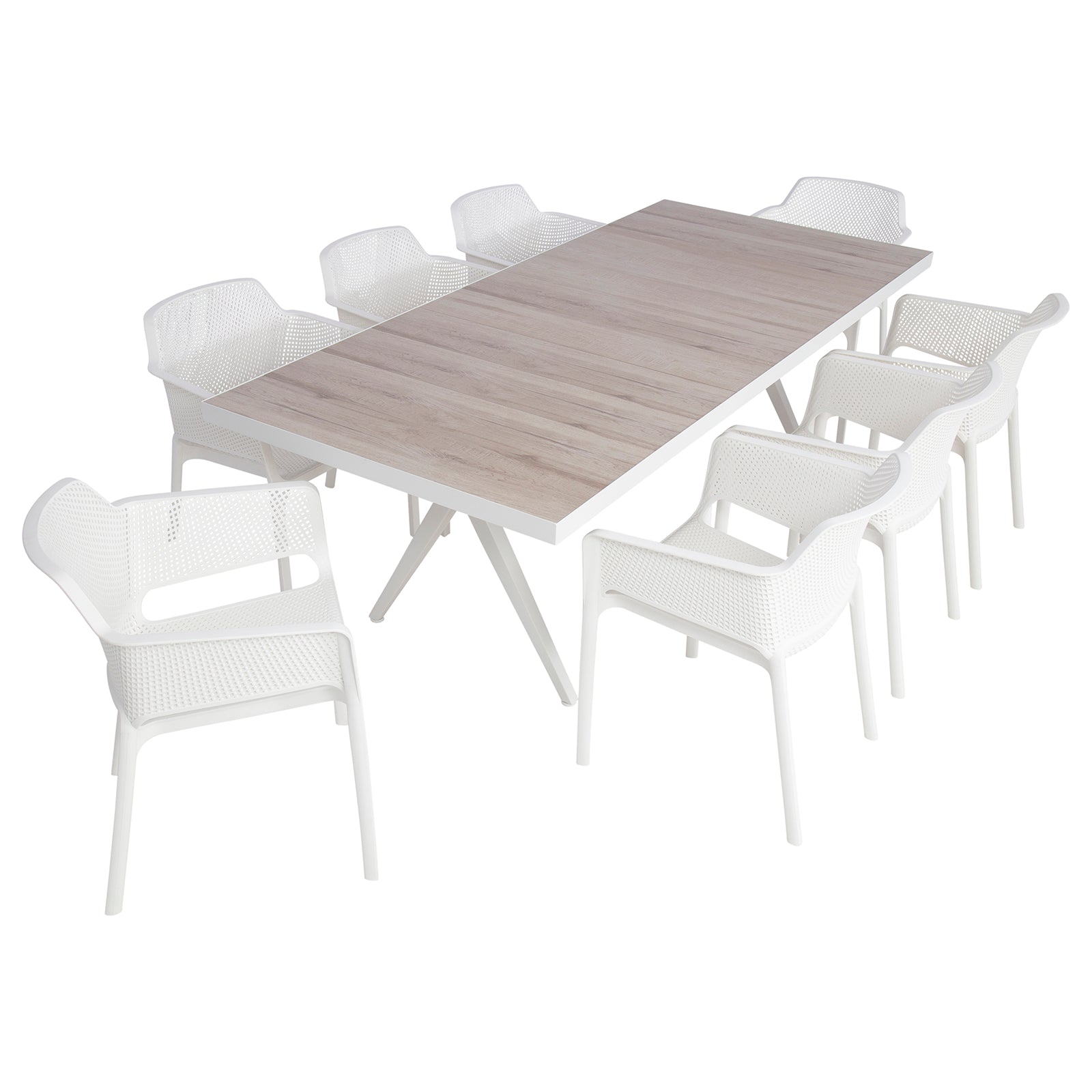 Excalibur Serenity Dining Table with Bailey Chairs