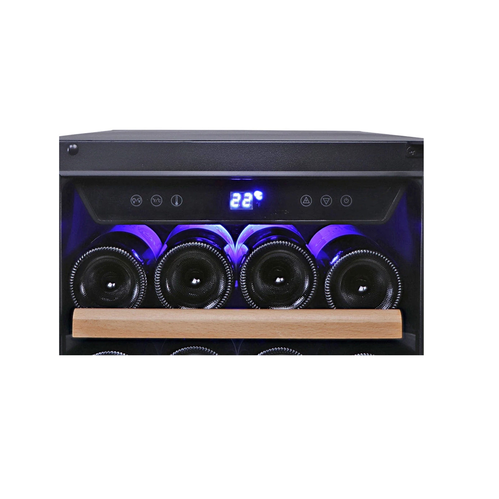 Smart 80L Black Single Zone Wine Fridge