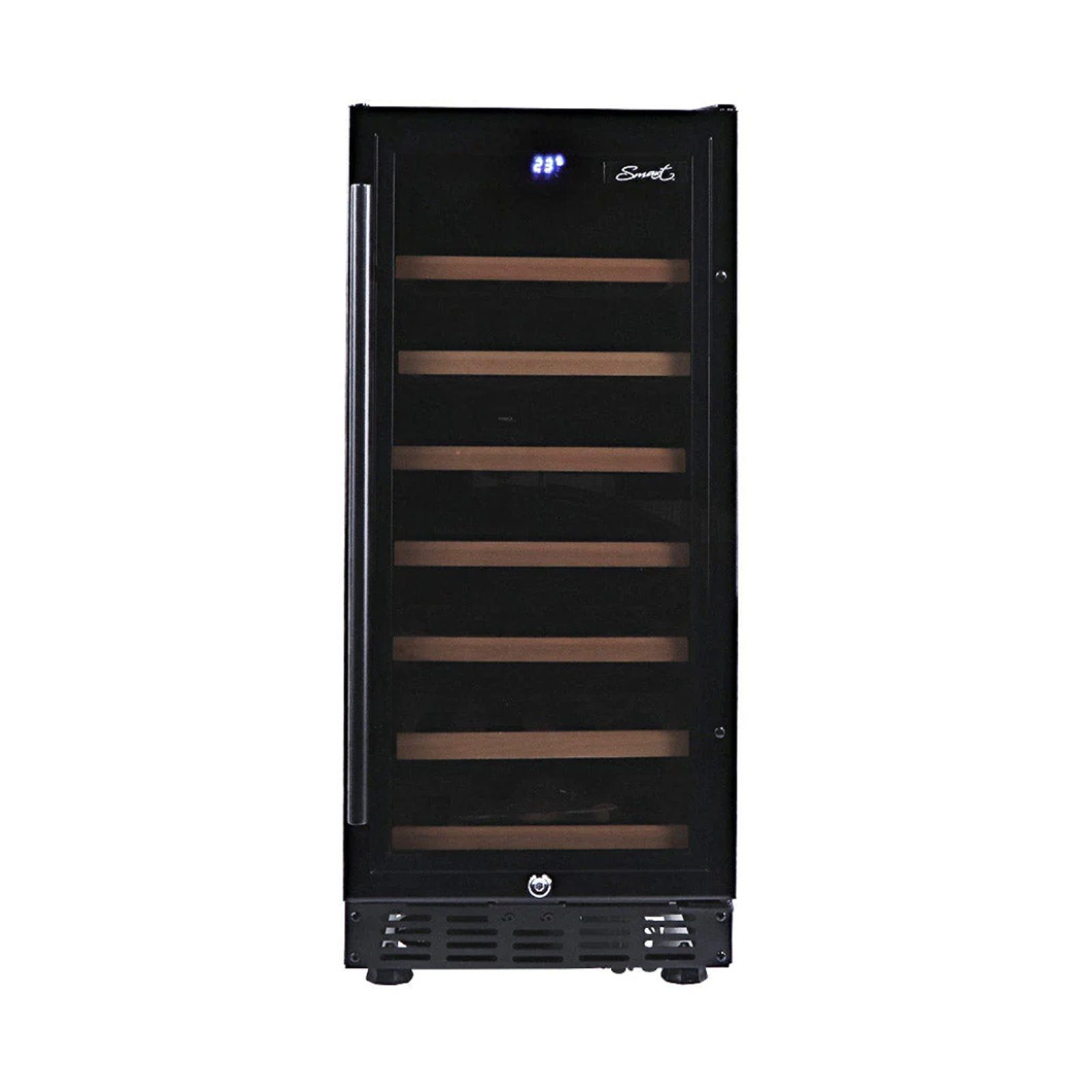 Smart 80L Black Single Zone Wine Fridge