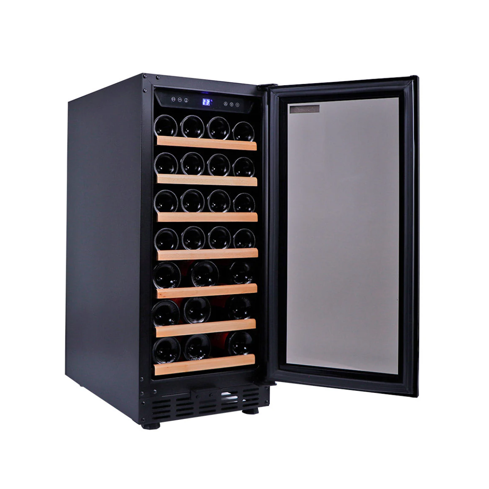 Smart 80L Black Single Zone Wine Fridge