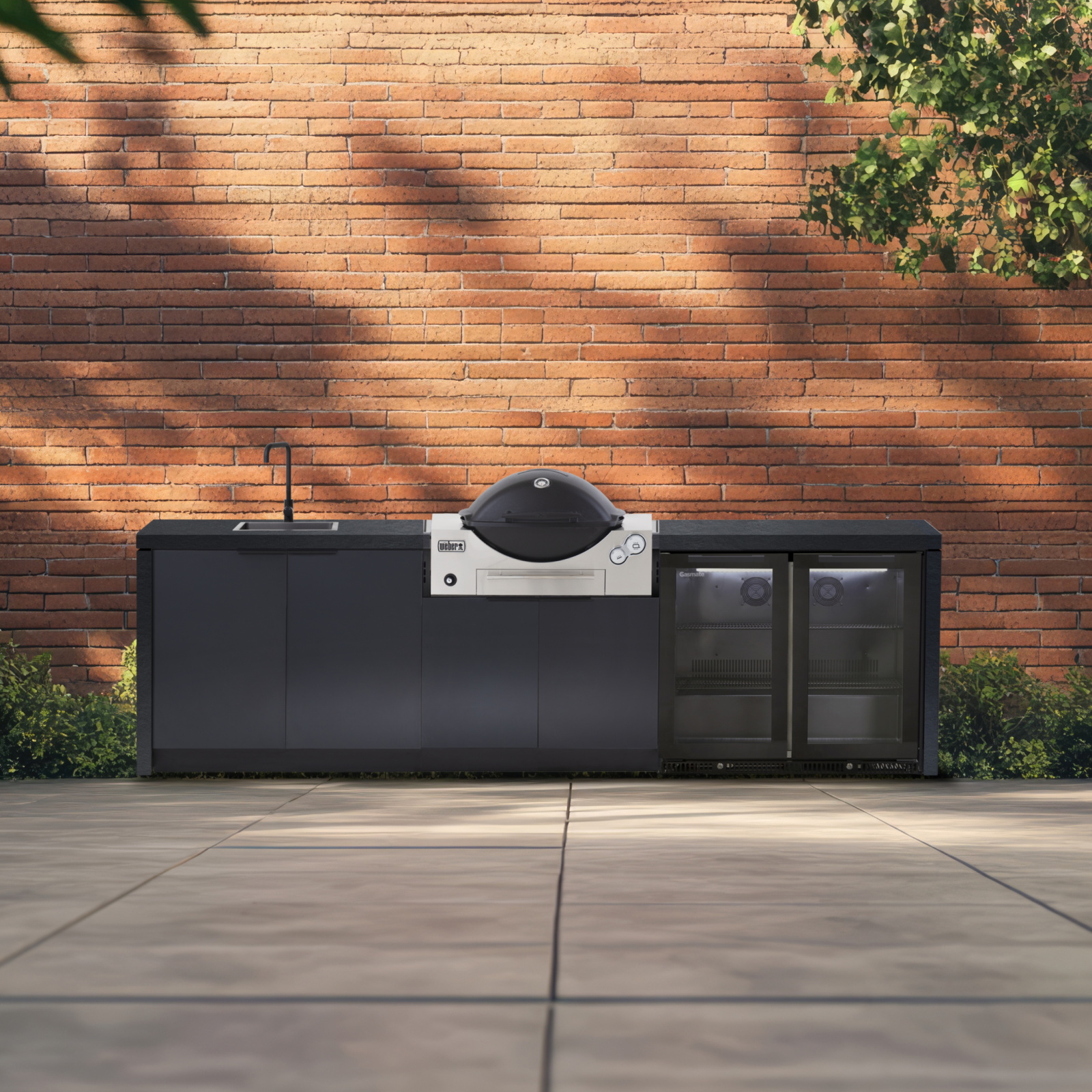 Cabinex Outdoor Kitchen Cabinetry Package to Suit Weber Family Q - Medium Size