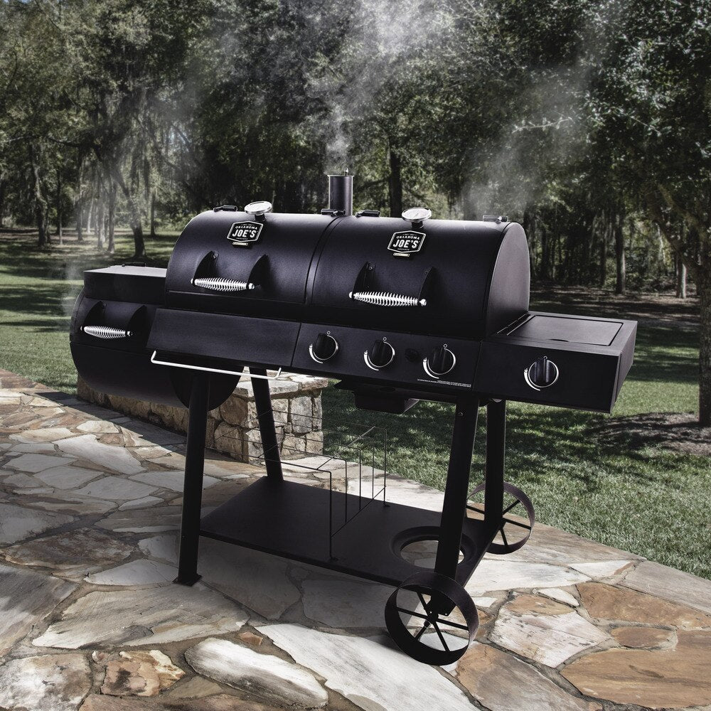 Oklahoma Joe's Longhorn Combo Charcoal/Gas Smoker & Grill
