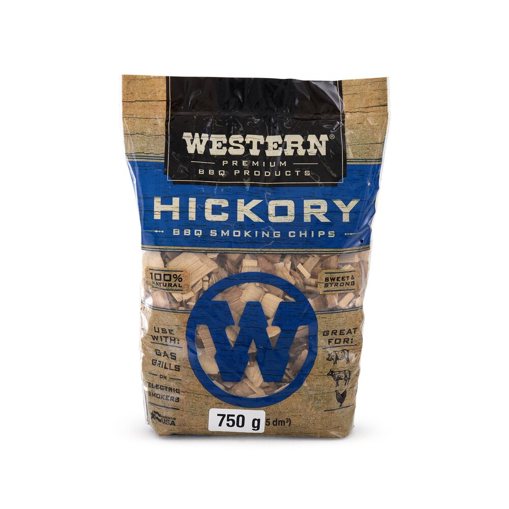 Western BBQ Hickory Wood Chips 750g