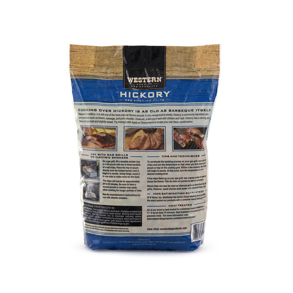 Western BBQ Hickory Wood Chips 750g