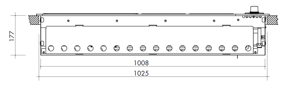 Artusi Matte Black 4 Burner Built-In BBQ with Flat Lid
