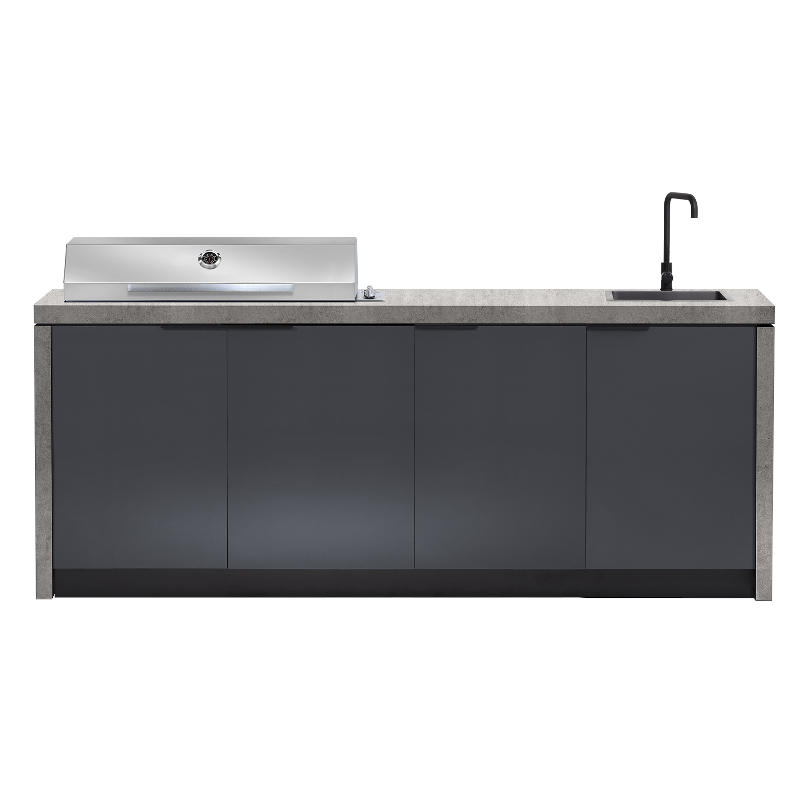 Cabinex Minimal Outdoor Kitchen with Stainless Steel Artusi BBQ