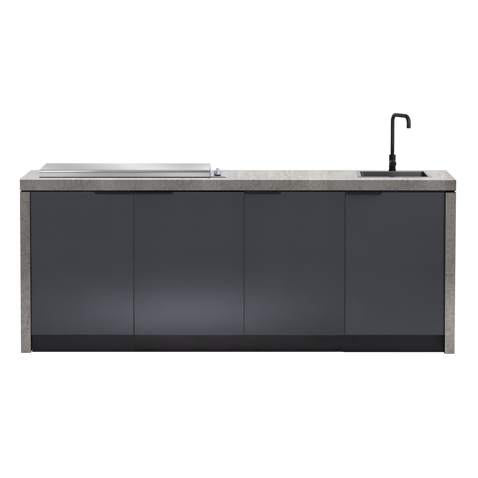 Cabinex Minimal Outdoor Kitchen with Stainless Steel Artusi BBQ