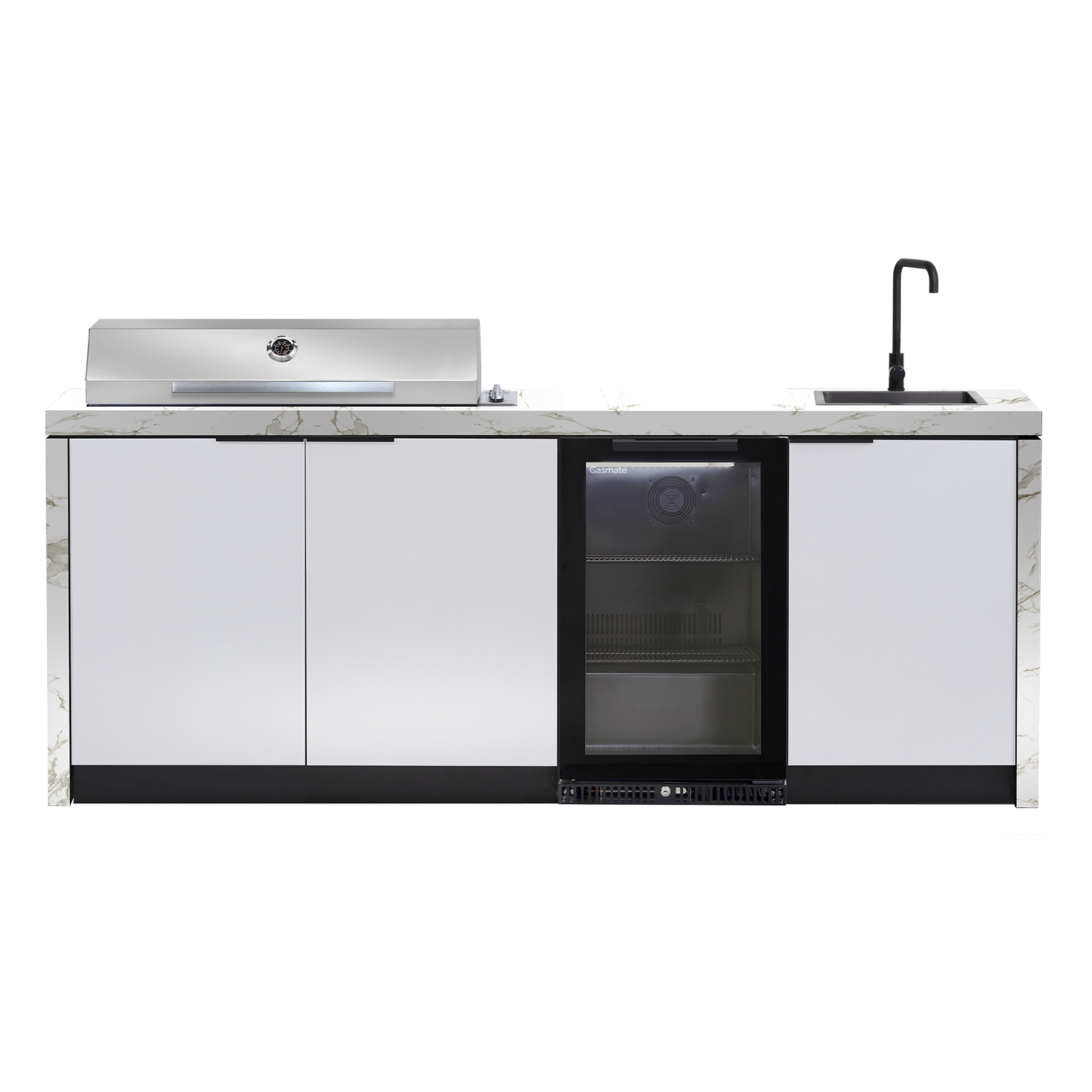 Cabinex Minimal Outdoor Kitchen with Stainless Steel Artusi BBQ