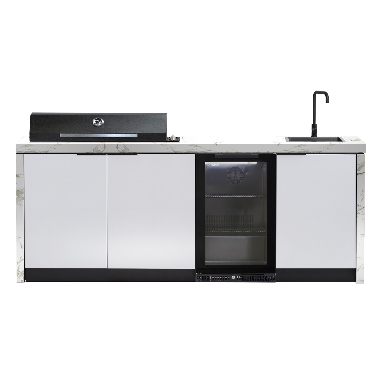 Cabinex Minimal Outdoor Kitchen with Matte Black Artusi BBQ