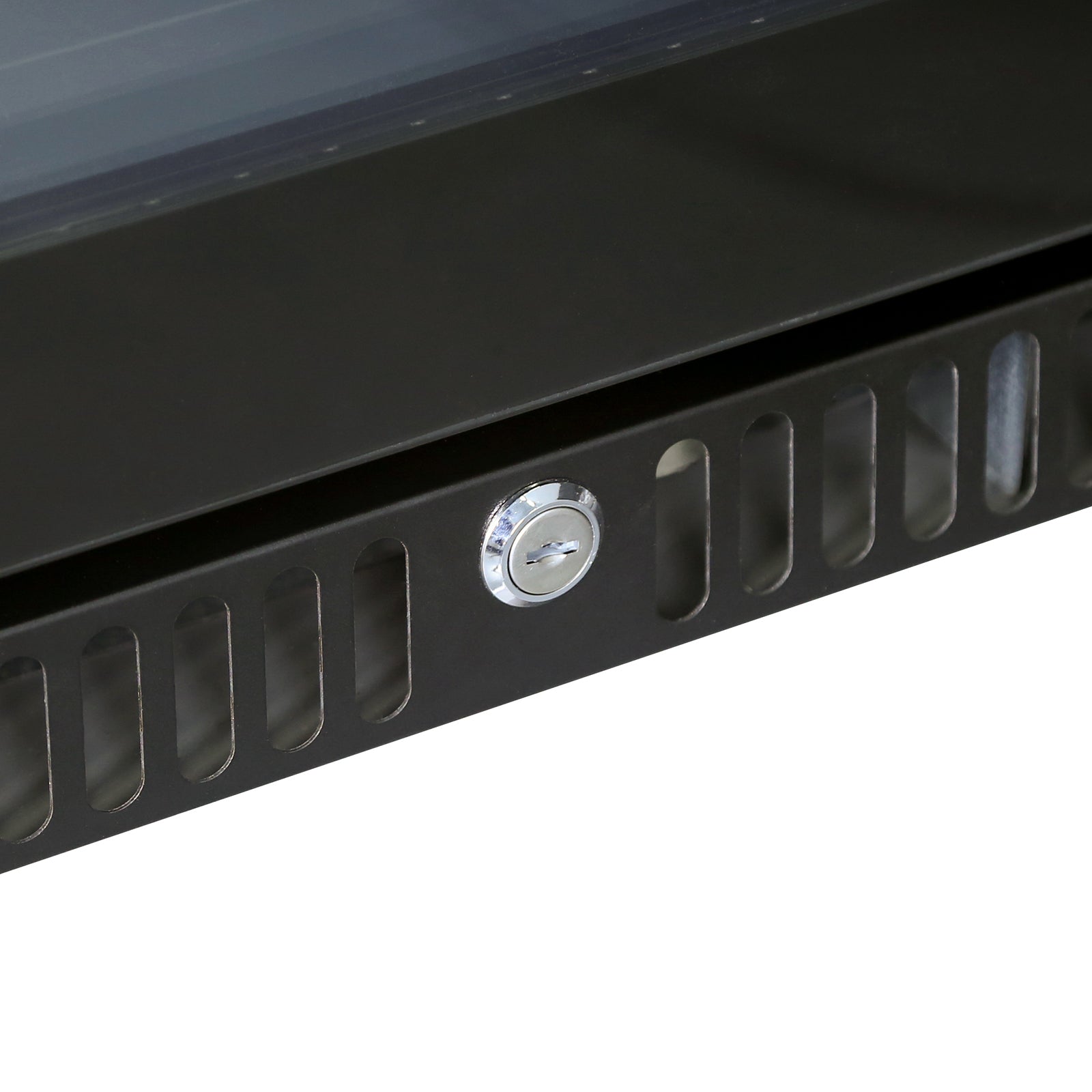 Gasmate Premium 1-Door 97L Glass Door Bar Fridge with Black Interior