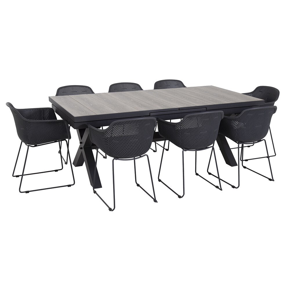 Excalibur Sultan Extension Dining Setting with Lilac Chairs