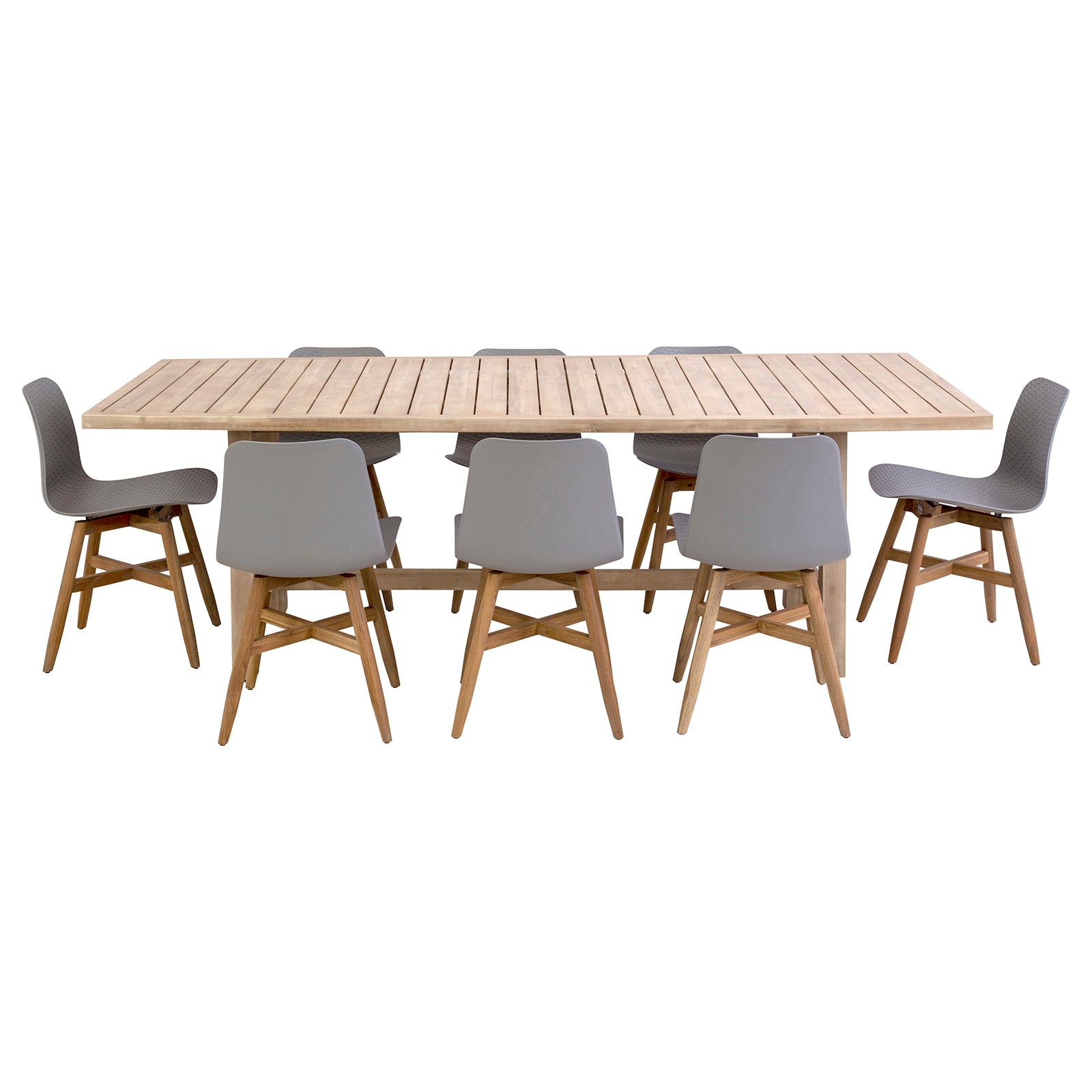 Excalibur Cherisse 9 piece Dining Setting with St Tropez Chairs