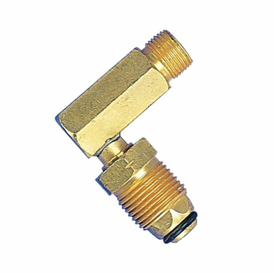 Gasmate Right Angled Adaptor to 3/8 BSP-LH Outlet
