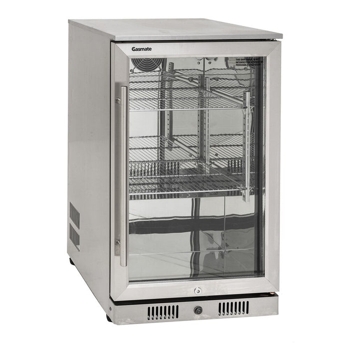 Bundle Gasmaster Hero 6 Burner BBQ & Dual Side Burner & 120cm Rangehood & Gasmate 1 Door 118L Bar Fridge