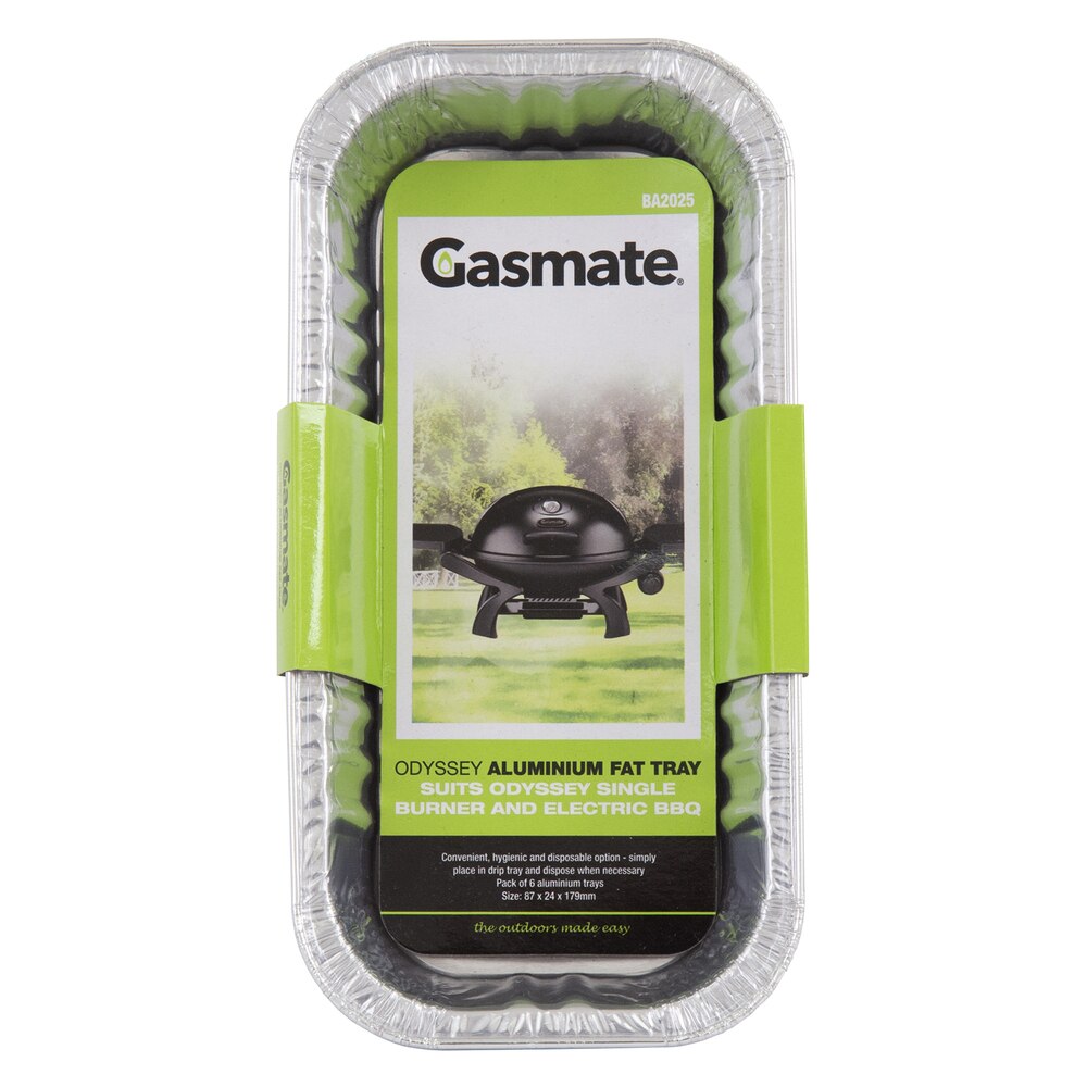 Gasmate Odyssey Aluminum Fat Tray (6-Pack)