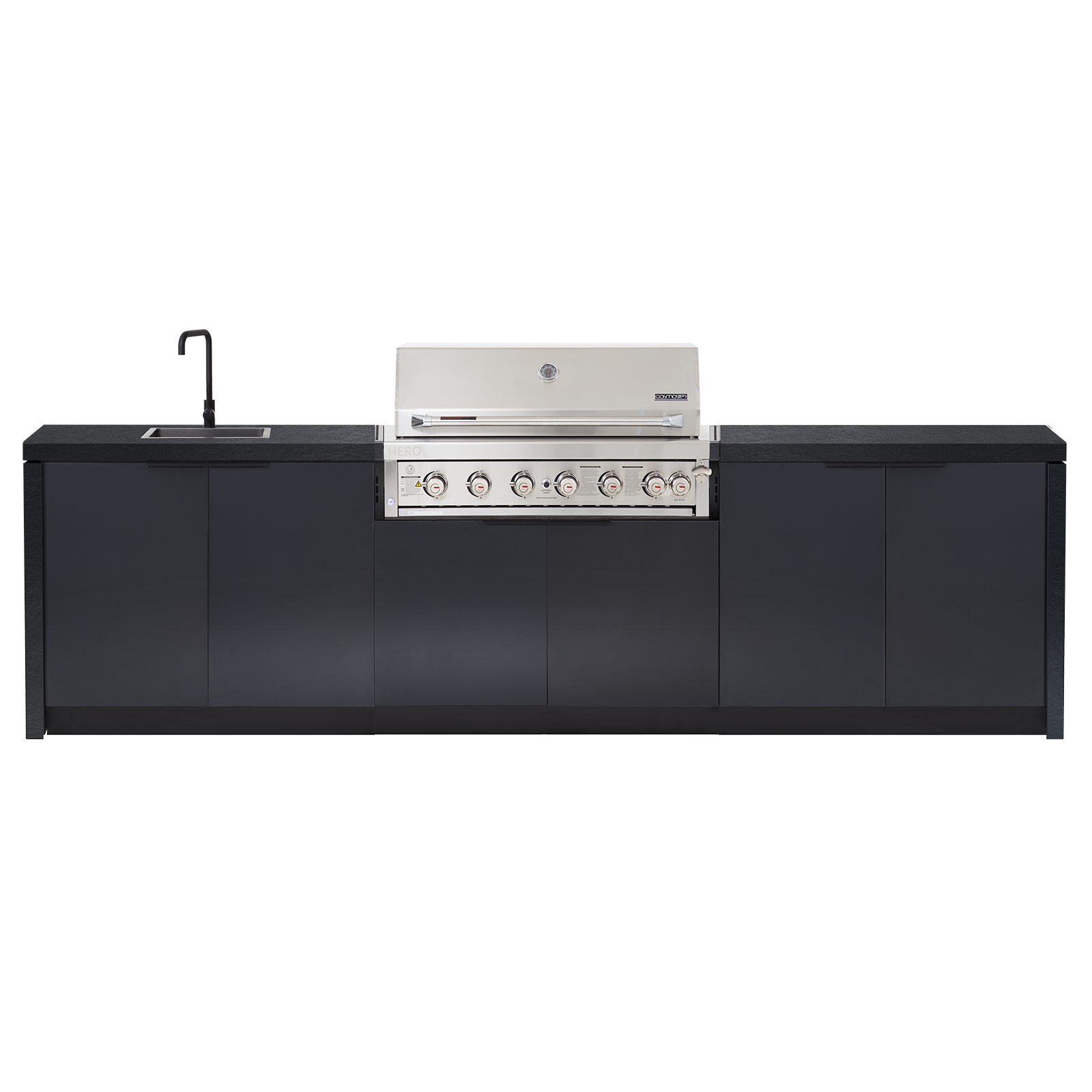 Cabinex Hero Classic 6-Burner Kitchen Package with Porcelain Benchtop