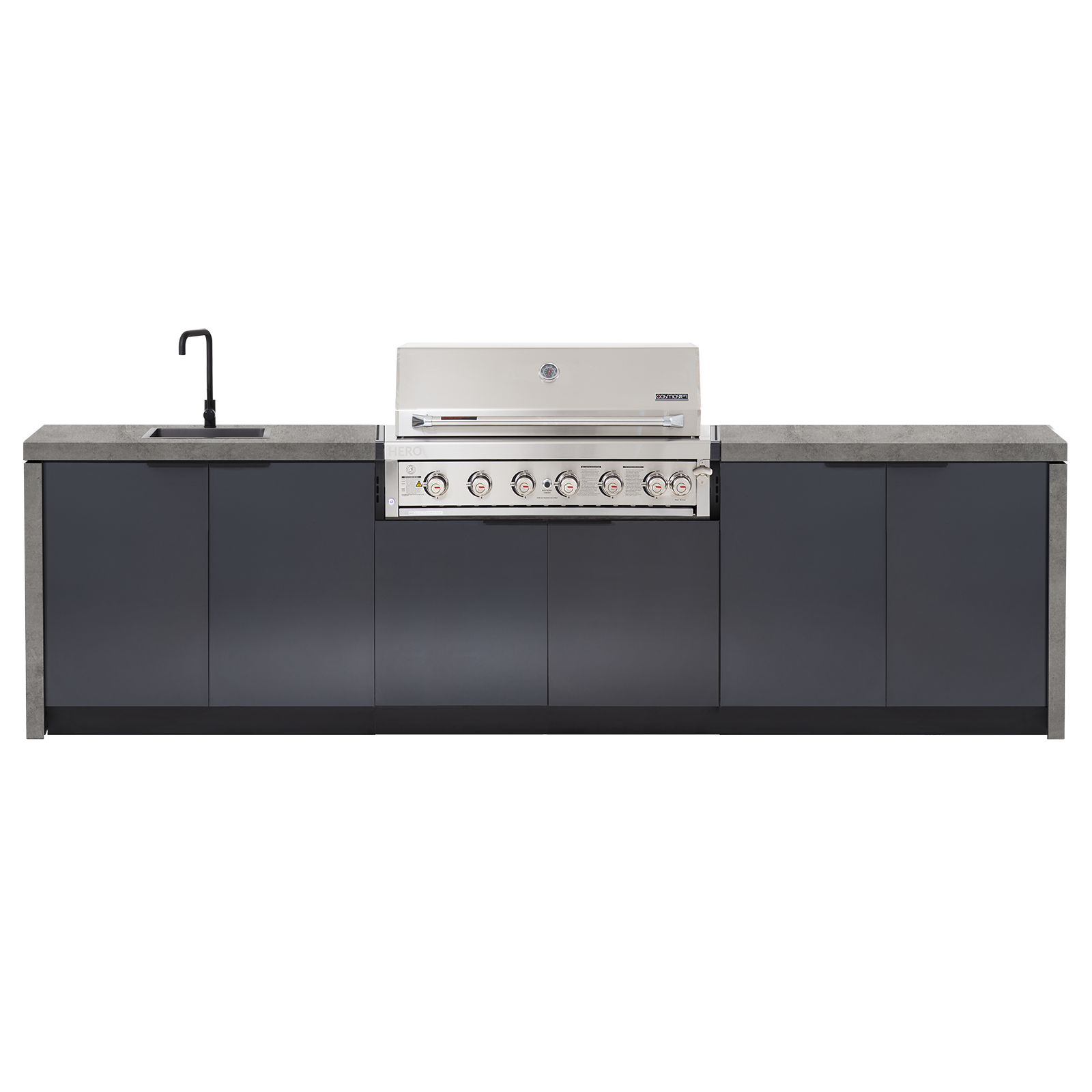 Cabinex Hero Classic 6-Burner Kitchen Package with Porcelain Benchtop